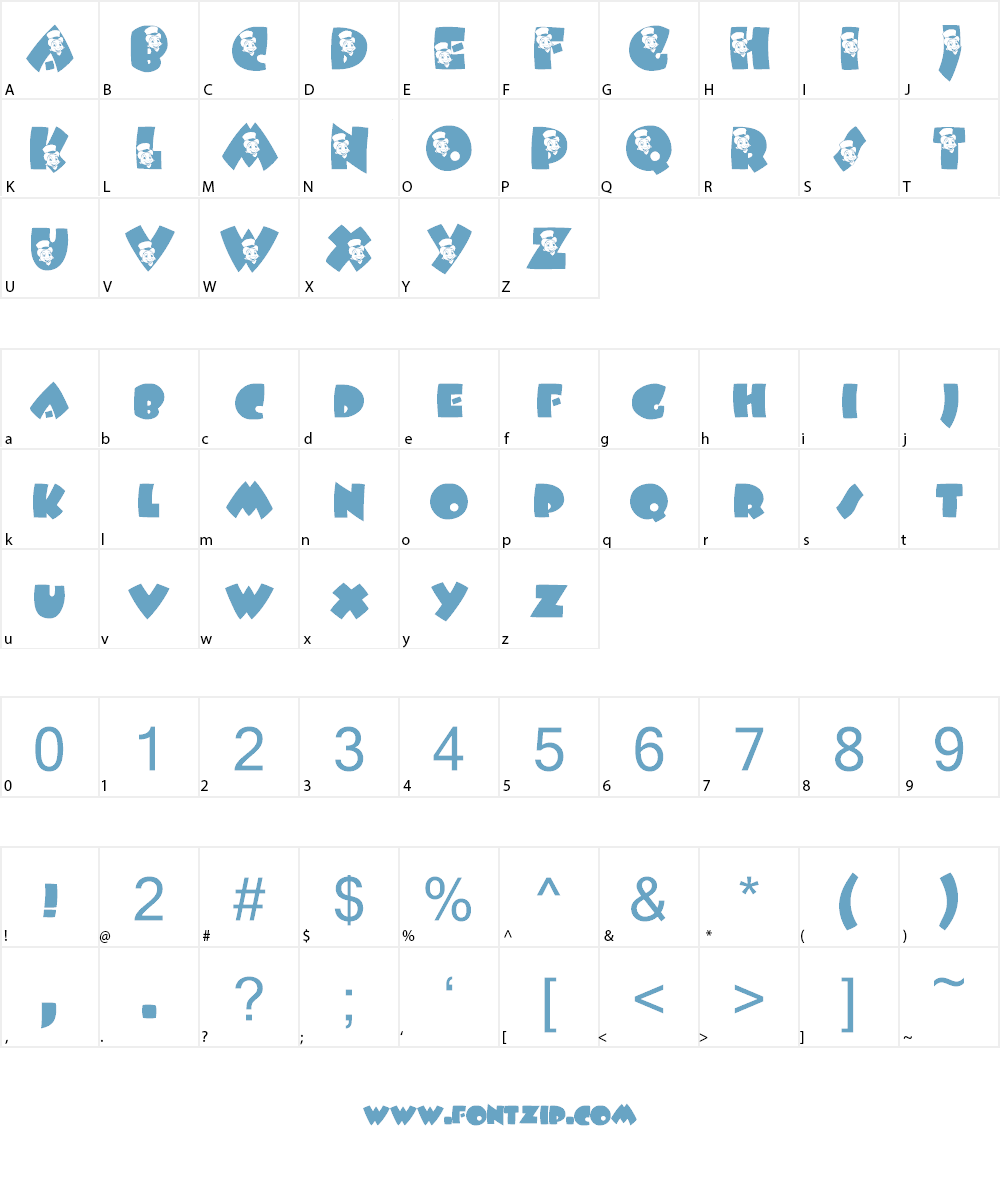 AL Conscience Font Character